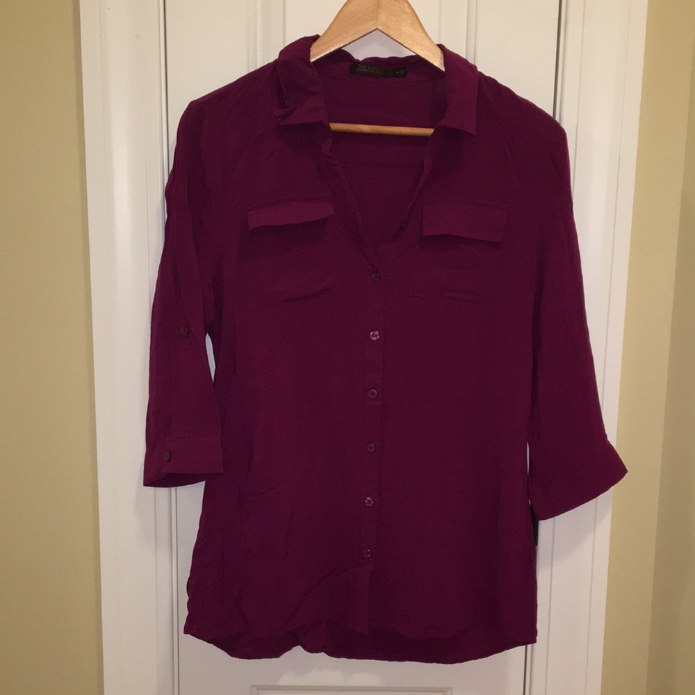 The Limited essential shirt in plum | Size M
